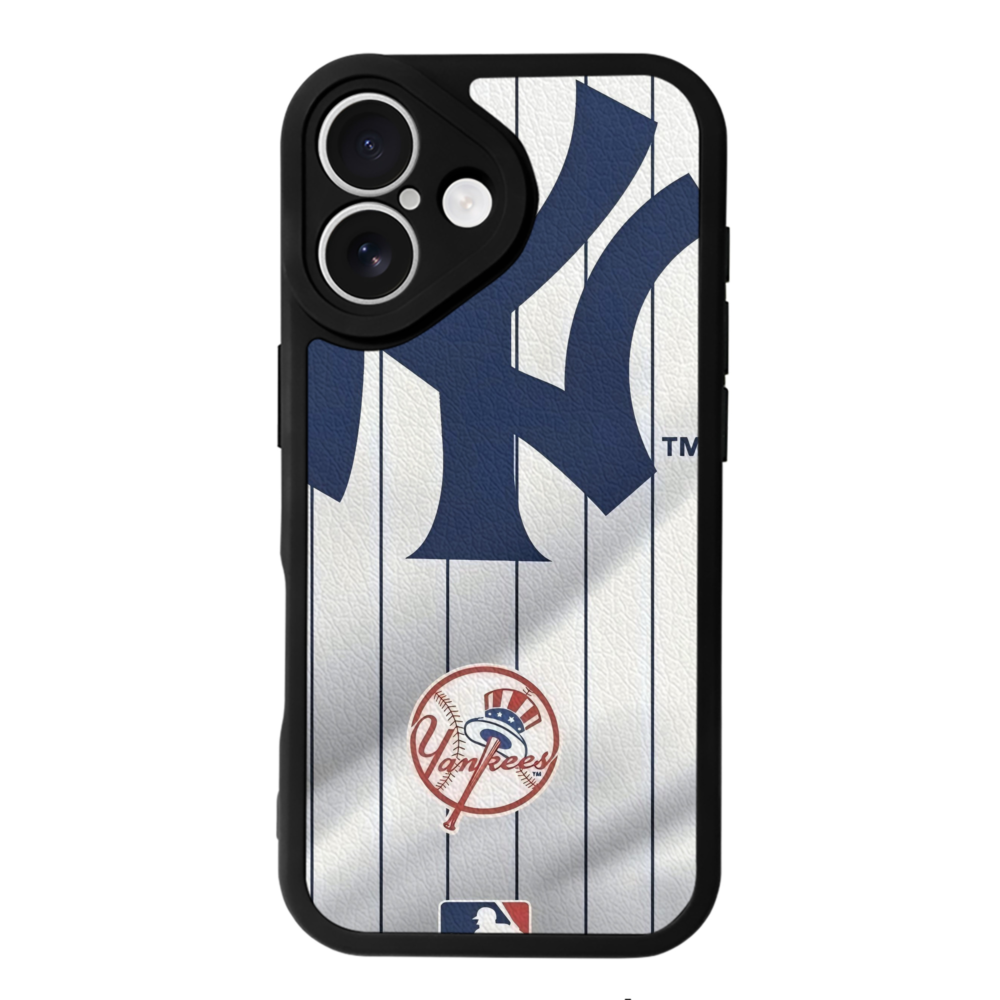 New York Yankees 126 IPhone 16 Silicone Leather Case – UV Print, Lambskin Texture – Perfect Fit, Wireless Charging Compatible, Scratch Resistant, Precise Cutouts – Stylish Protection For IPhone 16